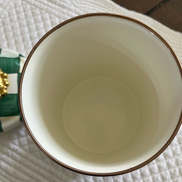 MacKenzie-Childs Emerald Check Canister medium - Picture 4 of 4
